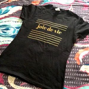 Joy of life French stripe T-shirt sample sale NWOT S 💋